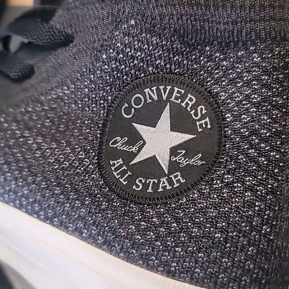Converse Chuck Taylor x Nike Flyknit w/Lunarlon Charcoal High-Top Sneakers W 7.5 - Picture 4 of 14
